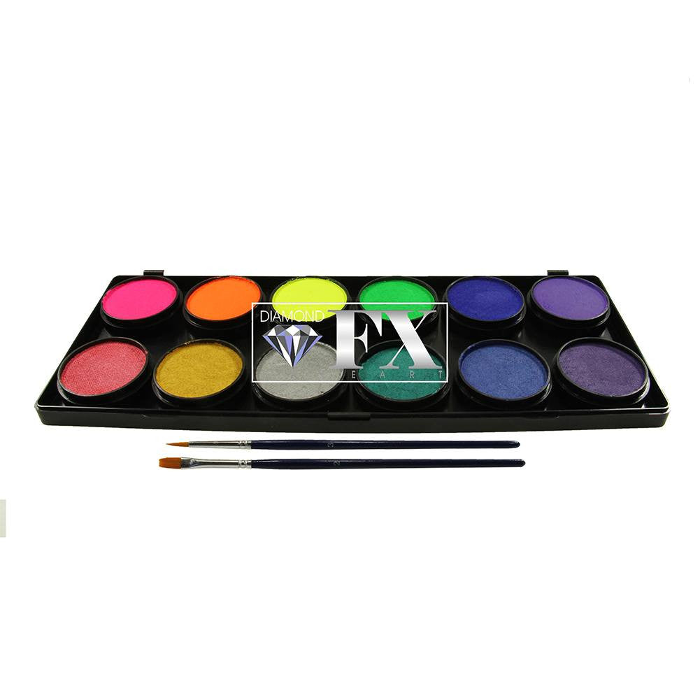 Diamond FX Neon/Metallic Palette (12/colors - 10 gm)