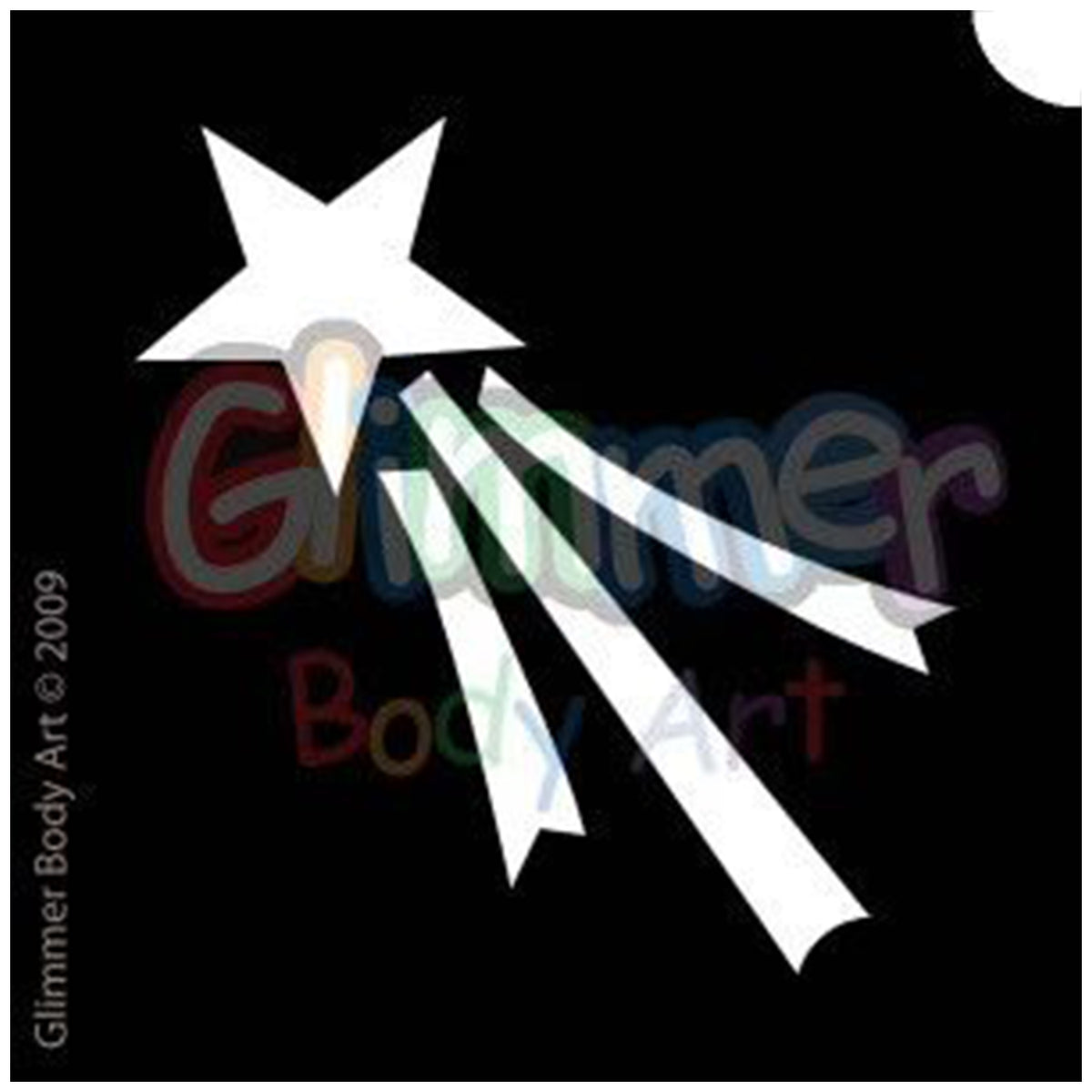 Glimmer Body Art Glitter Tattoo Stencil -  Pixie Wand (5/pack)