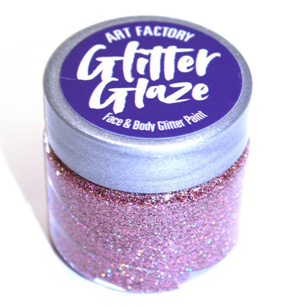 Art Factory Glitter Glaze -  Rose (1 oz)