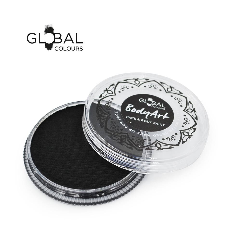 Global Body Art Face Paint -  Standard Black (32 gm)