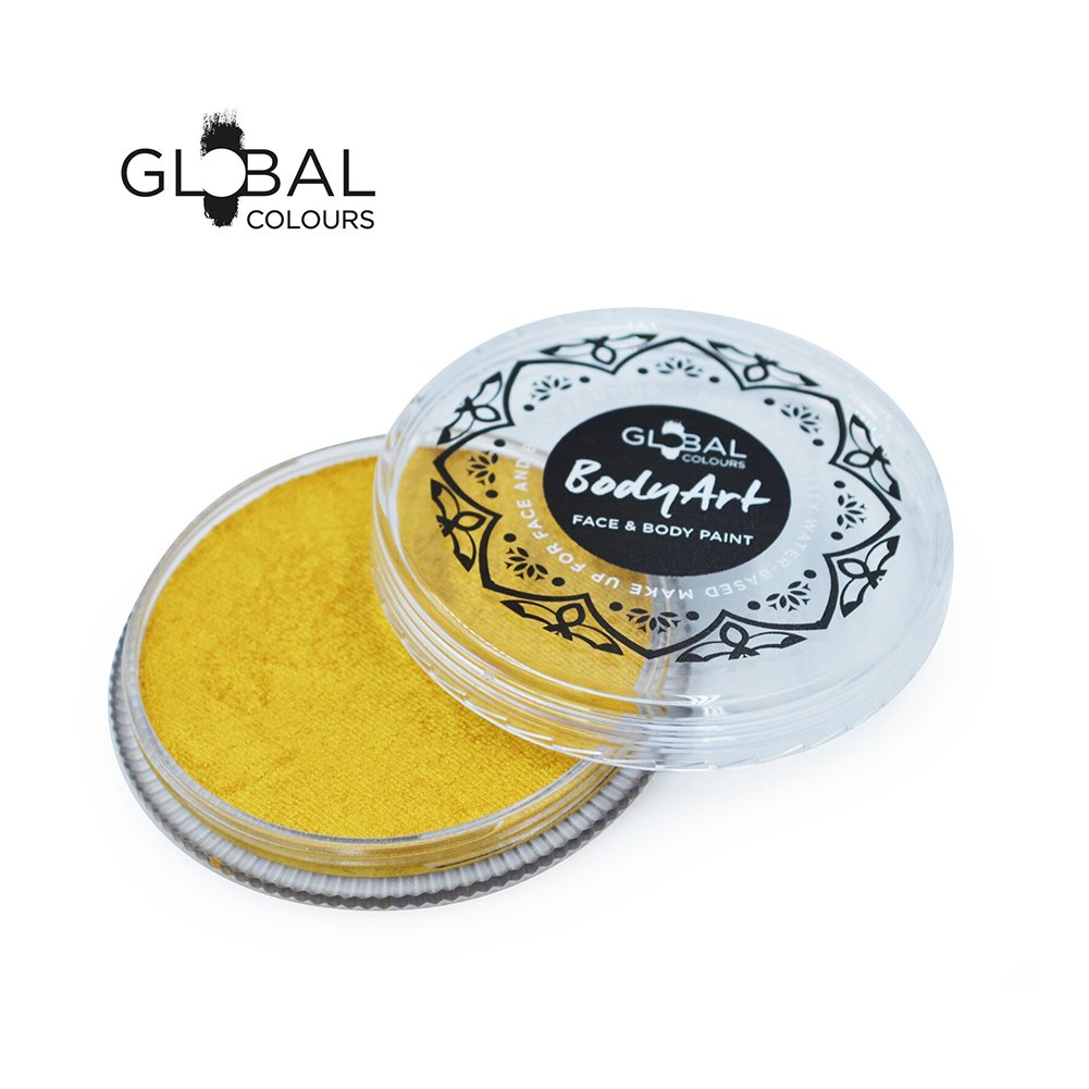 Global Body Art Face Paint -  Metallic Gold (32 gm)