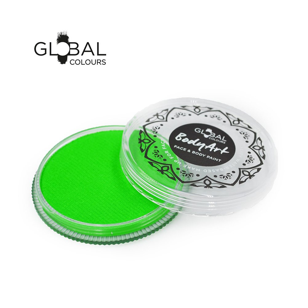 Global Body Art Face Paint -  Neon Green (32 gm)