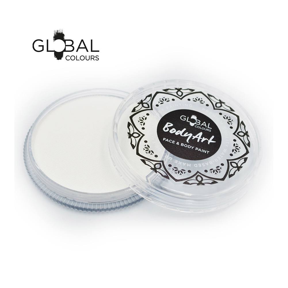 Global Body Art Face Paint -  Neon White (32 gm)