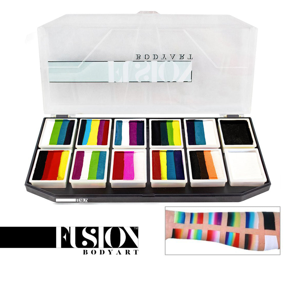 Fusion Body Art Spectrum Face Painting Palette - Rainbow Explosion