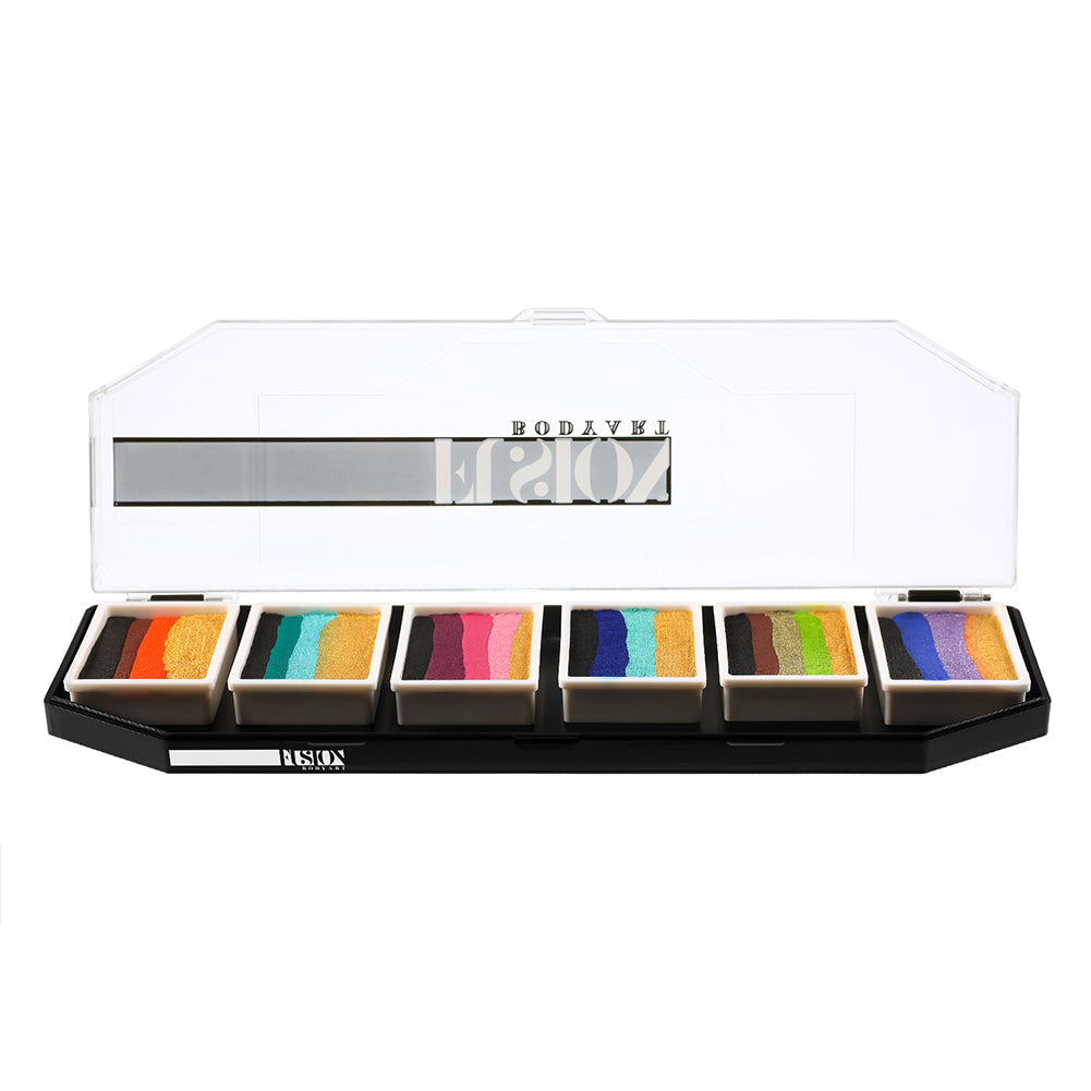 Fusion Body Art Natalee Davies Gold Range Split Cake Palette (6 Cakes/10 gm)