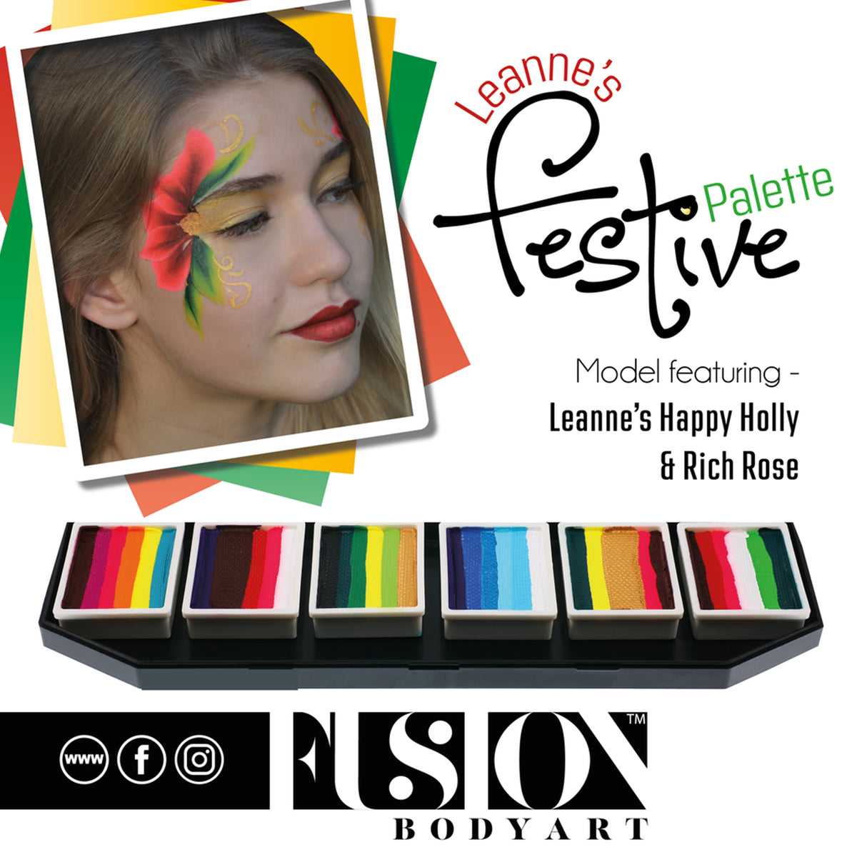 Fusion Body Art Spectrum FX Palette - Leanne&#39;s Festive Collection (Limited Edition)