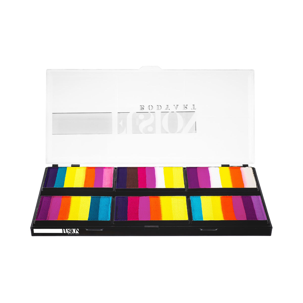 Fusion Body Art Spectrum FX Palette - Leanne&#39;s Vivid Rainbow Petal Palette (Non Neon)