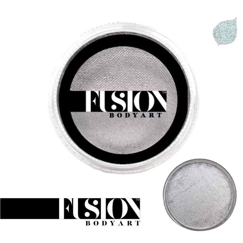 Fusion Body Art Face Paint - Pearl Metallic Silver (32 gm)