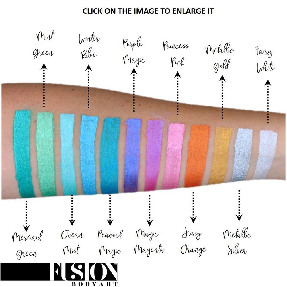 Fusion Body Art Face Paint - Pearl Mermaid Green (25 gm)