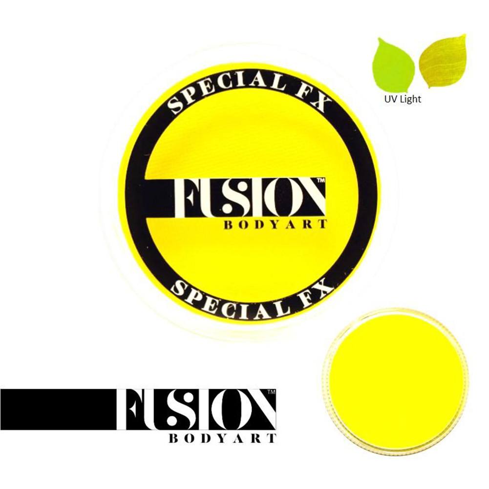 Fusion Body Art &amp; FX - UV Neon Yellow (32 gm)