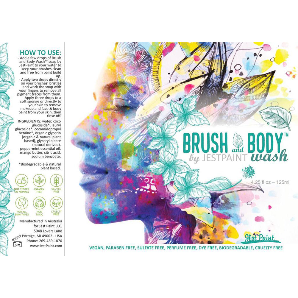 Jest Paint Brush and Body Wash