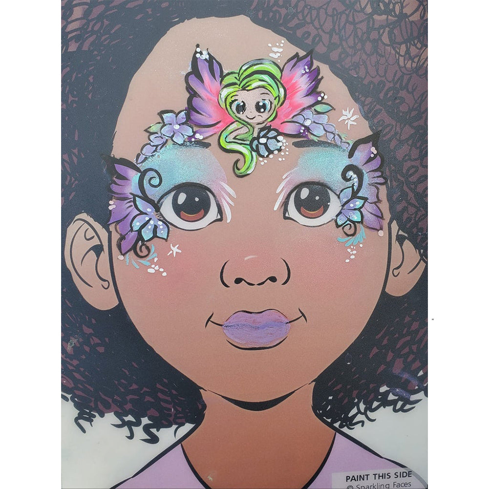 TAP Face Painting Double Stencil - Smiling Fairy (101)