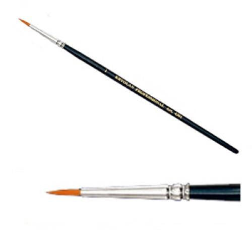 Kryolan #1 Fine Point Round Brush (1/16&quot;)