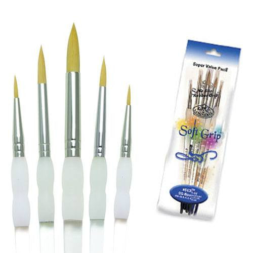 Royal Brush - Soft Grip Brushes (5 pack)