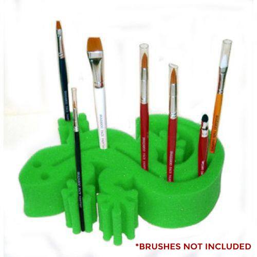 Ruby Red Gecko Brush Holder - Green