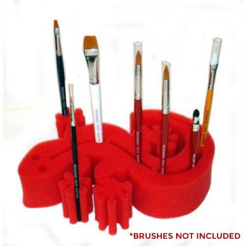 Ruby Red Gecko Brush Holder - Red