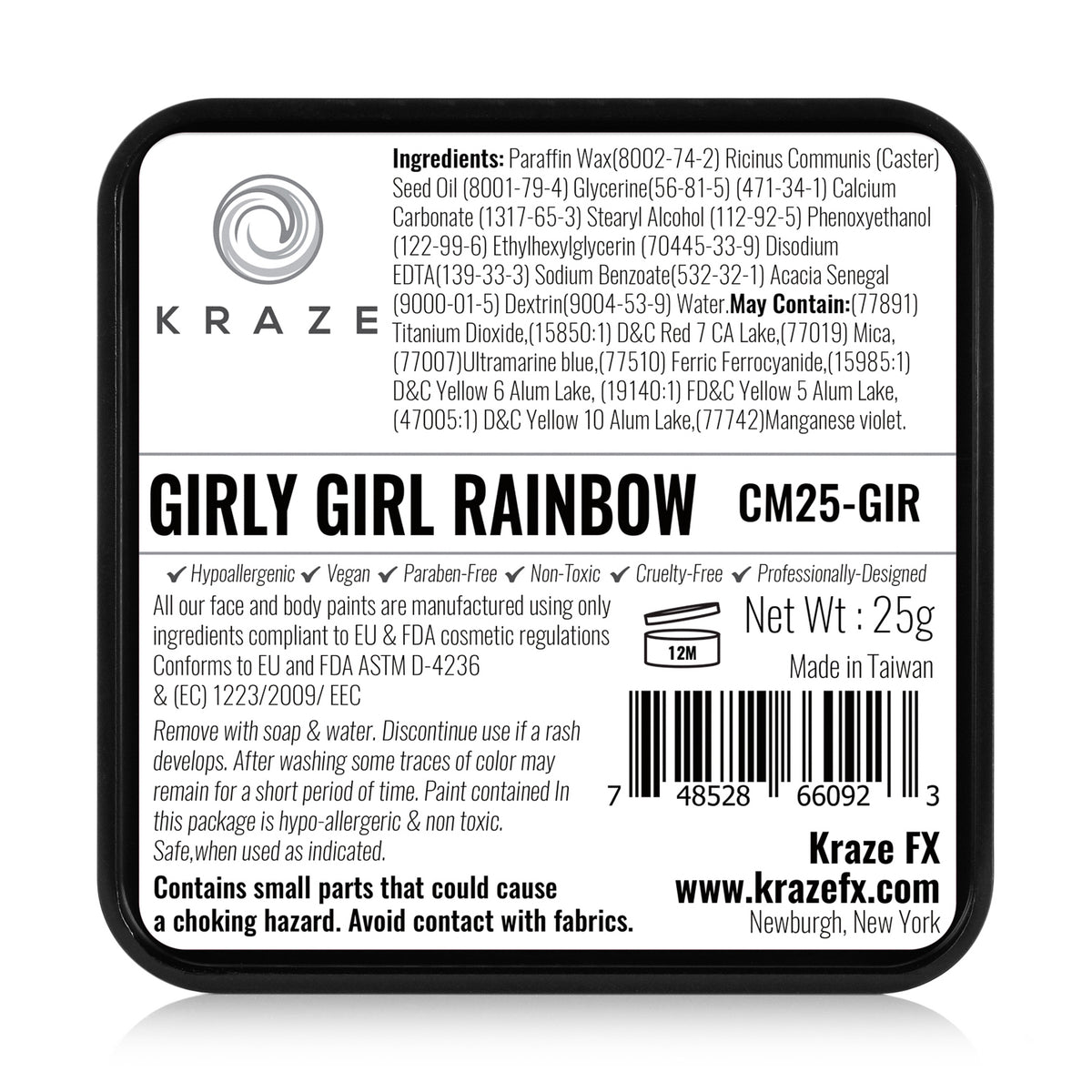 Kraze FX Domed Split Cake - Girly Girl Rainbow (25 gm)