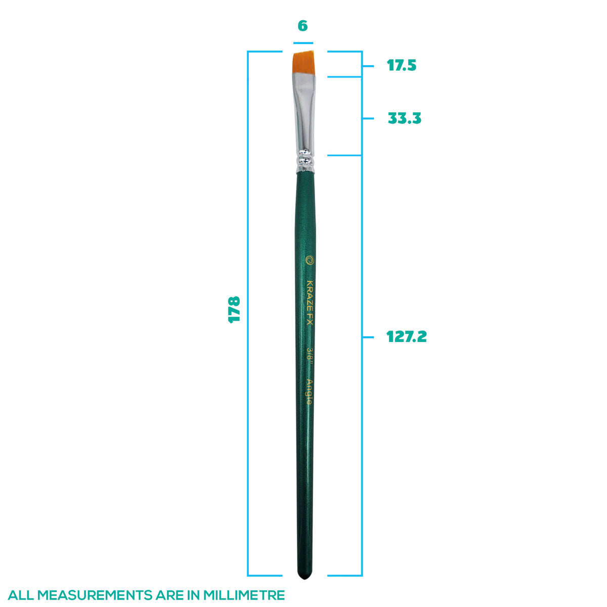 Kraze FX Angle Brush (3/8&quot;)