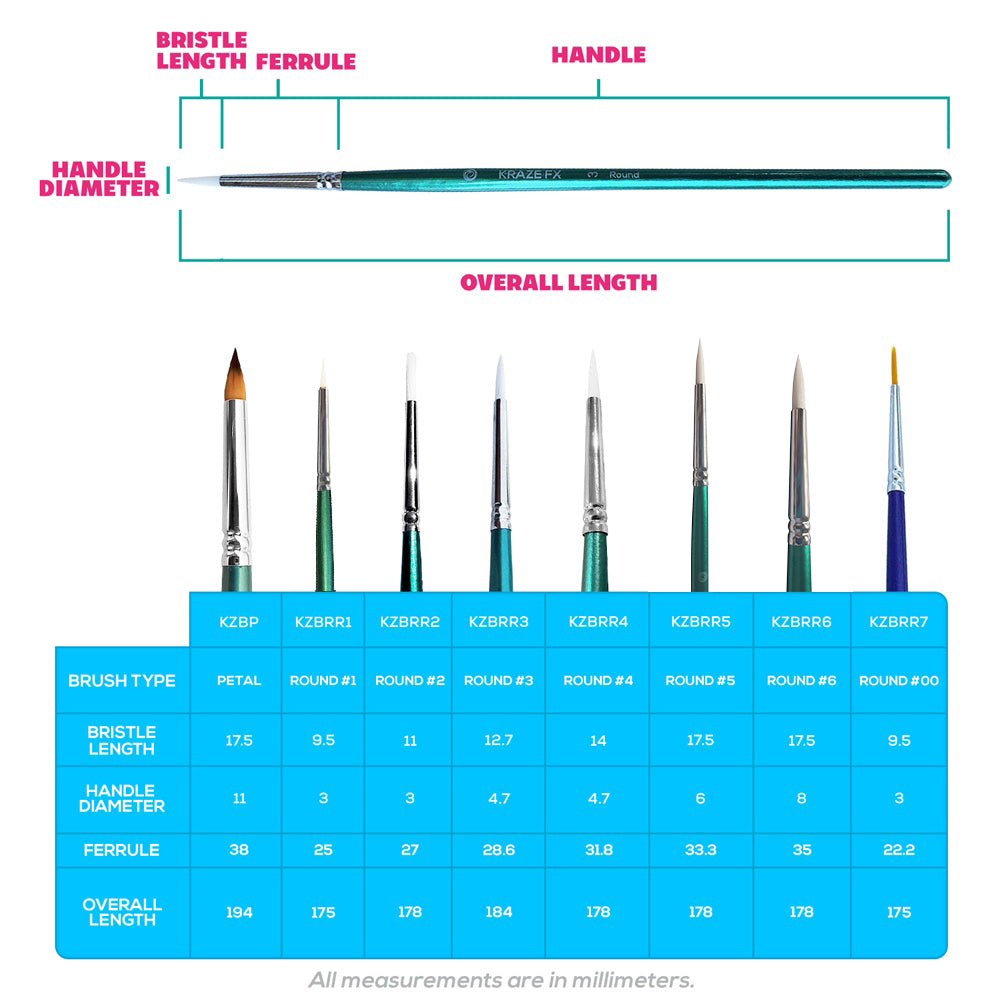 Kraze FX Large Filbert Brush