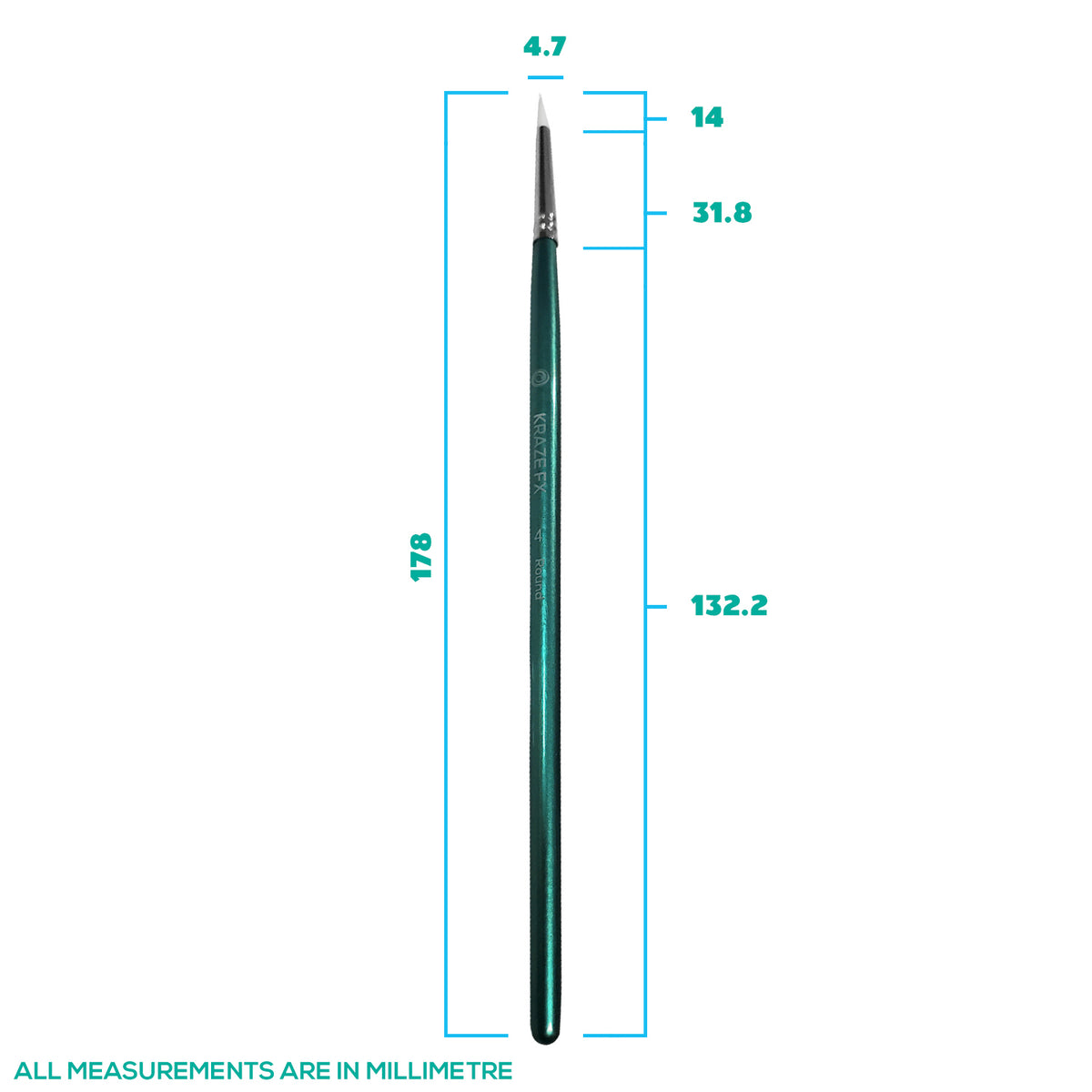 Kraze FX #4 Round Brush (1/8&quot;)