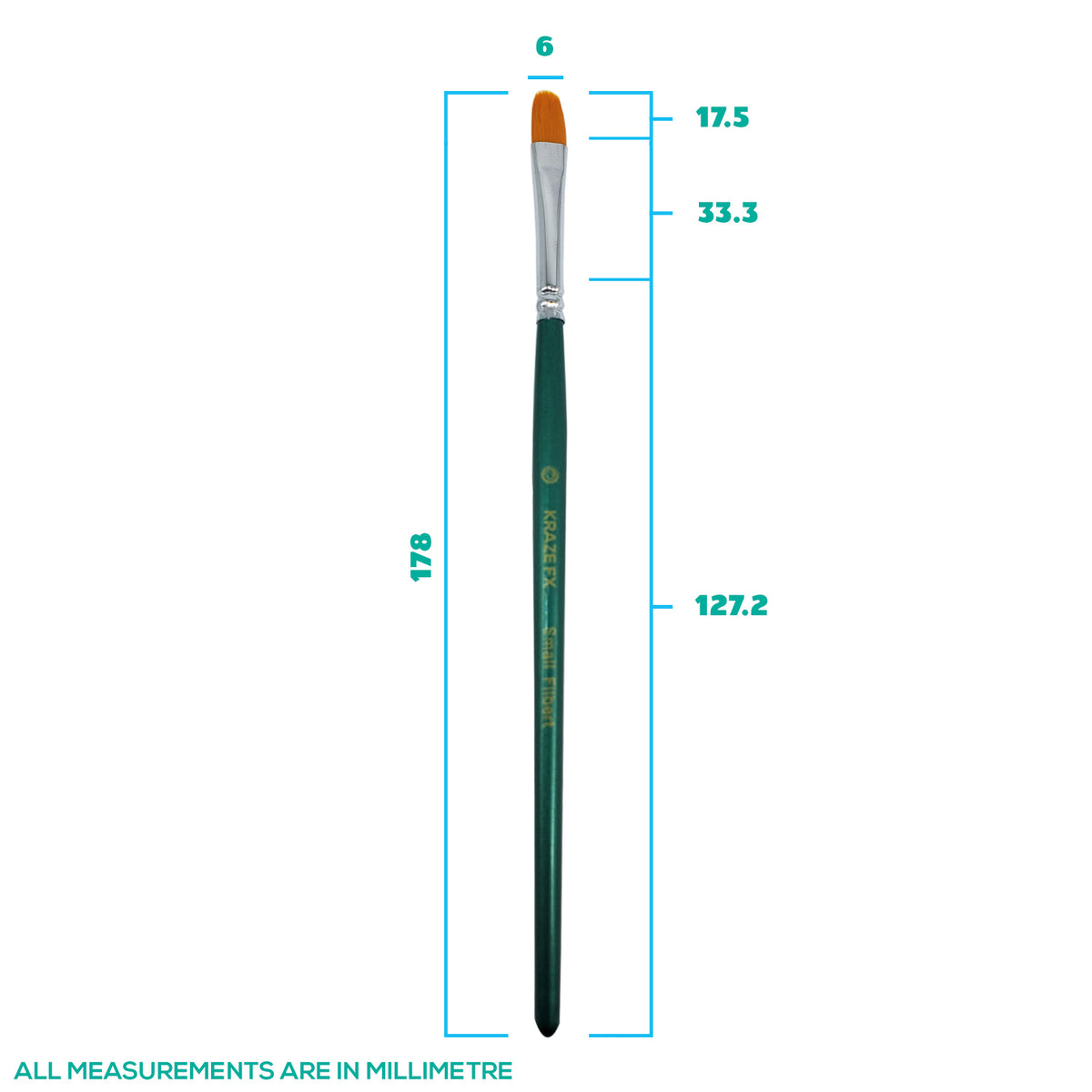 Kraze FX Small Filbert Brush