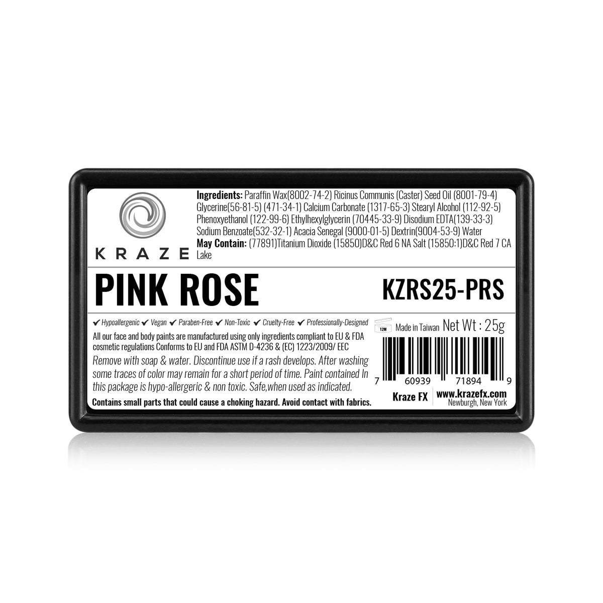 Kraze FX Domed One Stroke Cake - Pink Rose (25 gm)