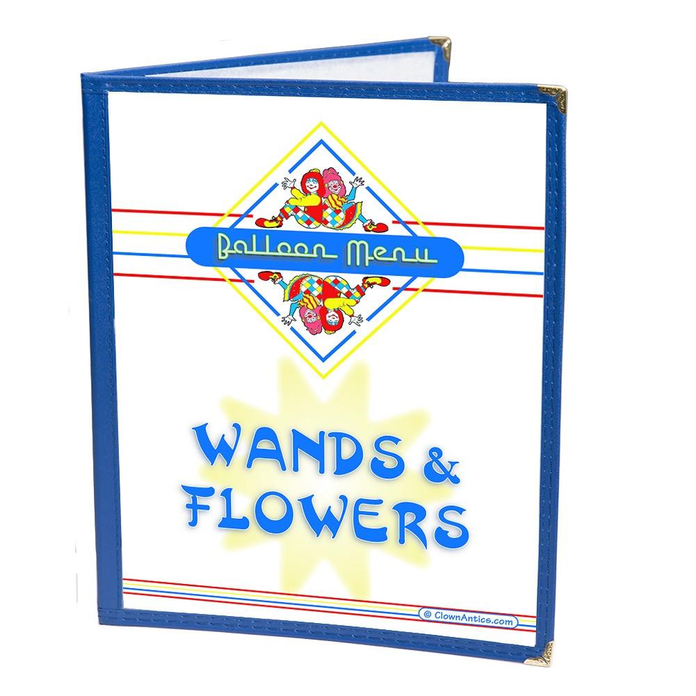 Restaurant Syle Balloon Menu - Wands &amp; Flowers