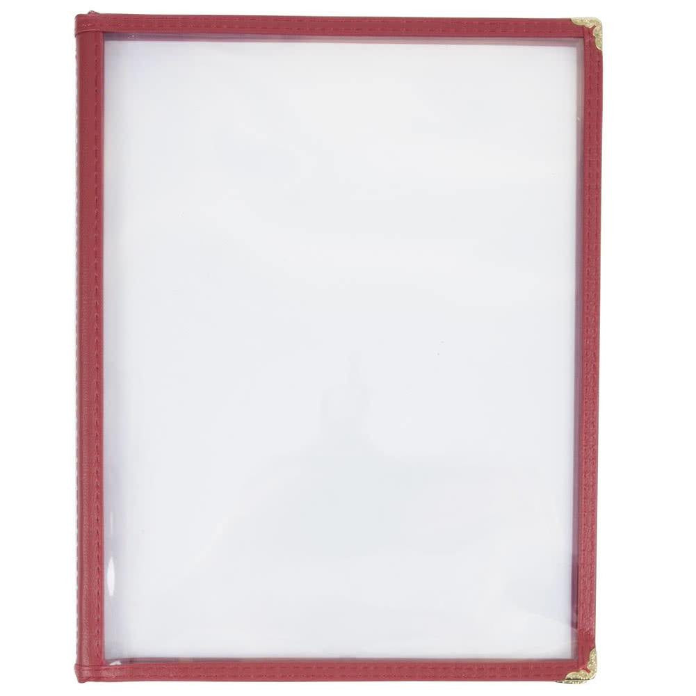 Three Pocket Menu Holder For Face Paint Designs (Burgundy)