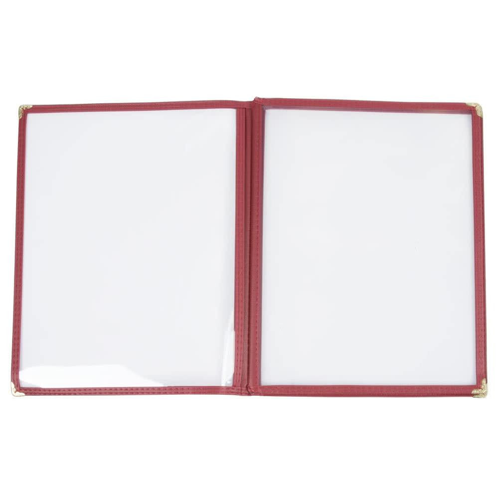 Three Pocket Menu Holder For Face Paint Designs (Burgundy)