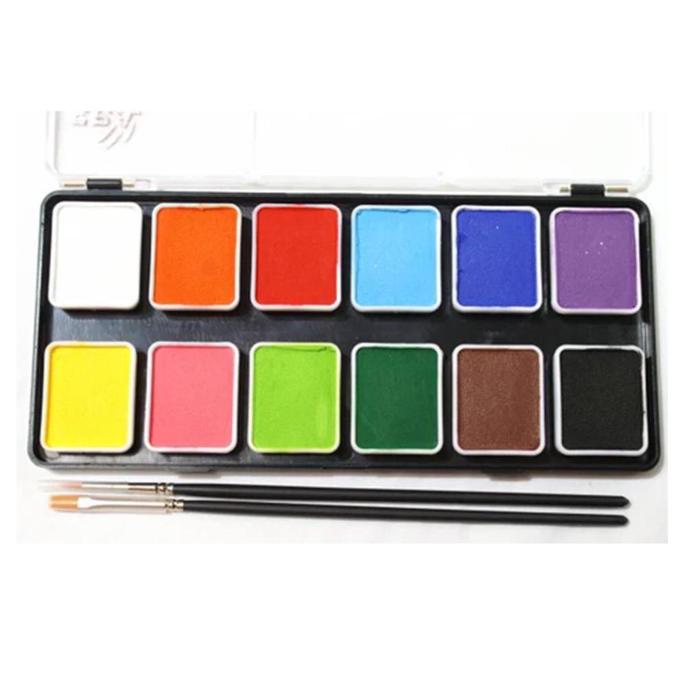 Face Paints Australia Essential Face Paint Palette (12 Colors/6 gm)