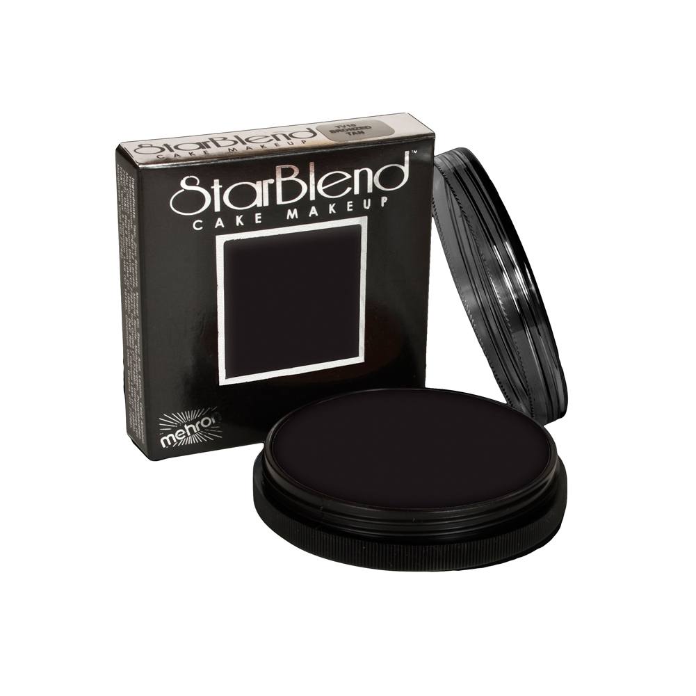 Mehron StarBlend Cake Makeup - Black (2 oz)