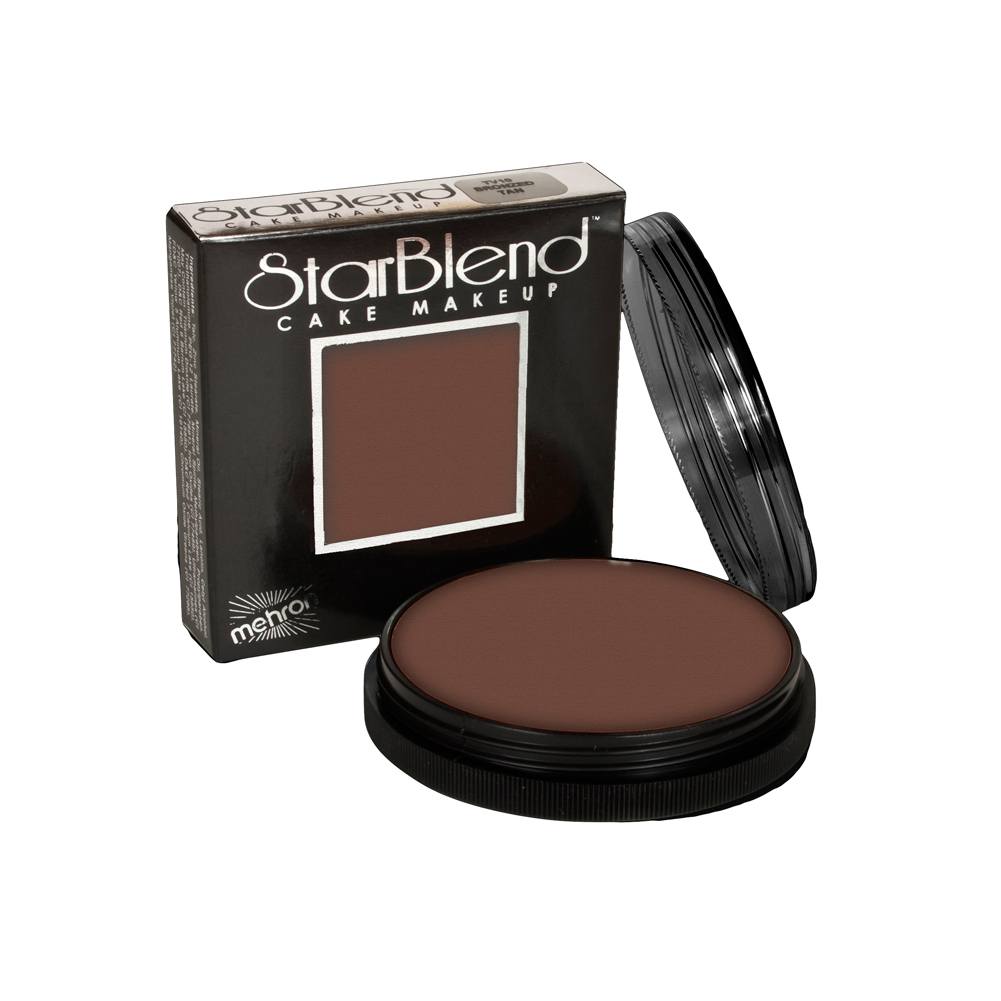 Mehron Brown StarBlend Cake Makeup - Ebony 10C (2 oz)