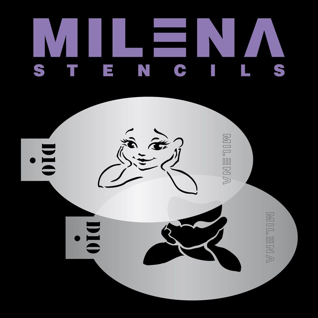 Milena Face Painting Stencils - Double Stencil - Fairy D10