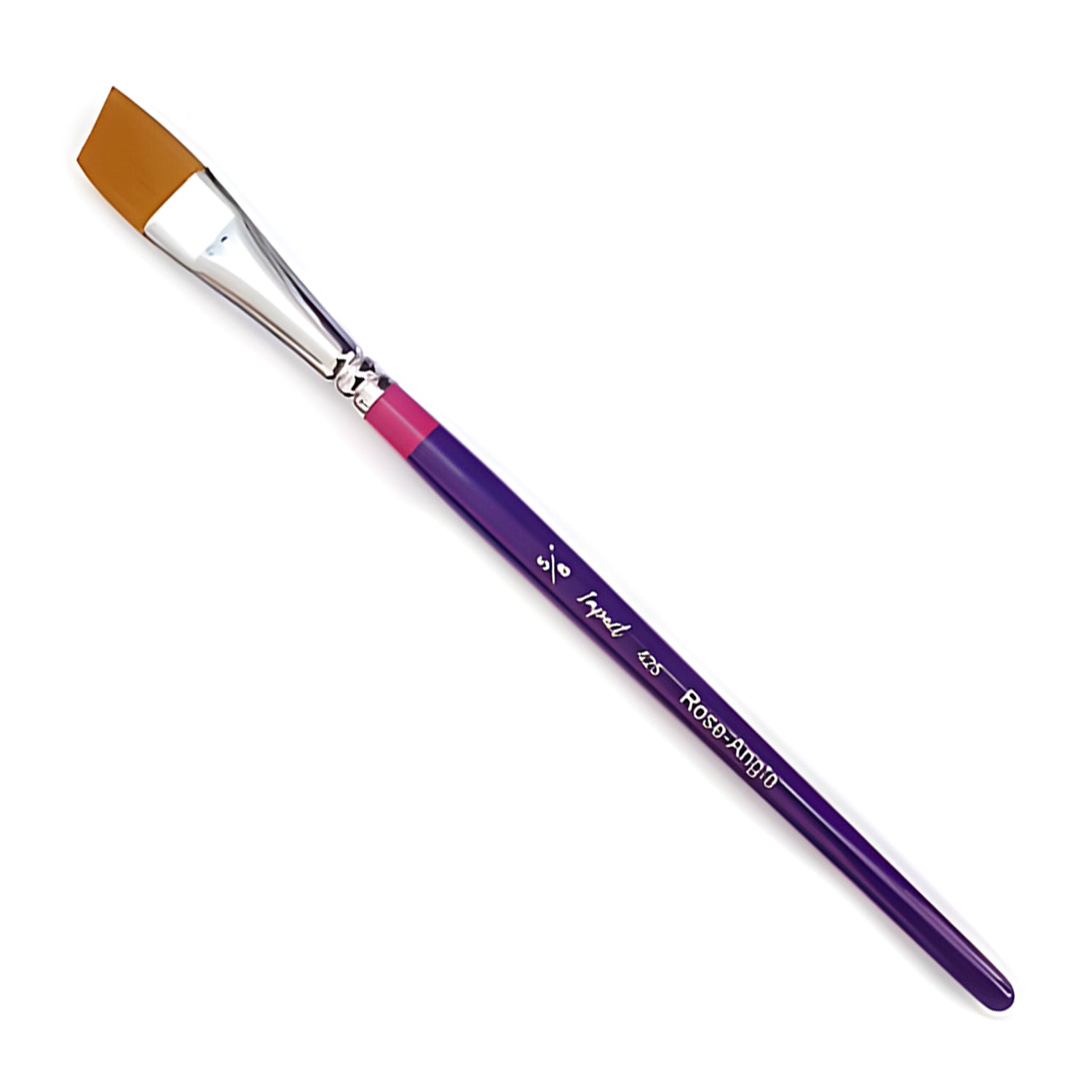 Impact Angle (425) Face Painting Brush - Rose Angle (5/8"), Standard Bristle Length