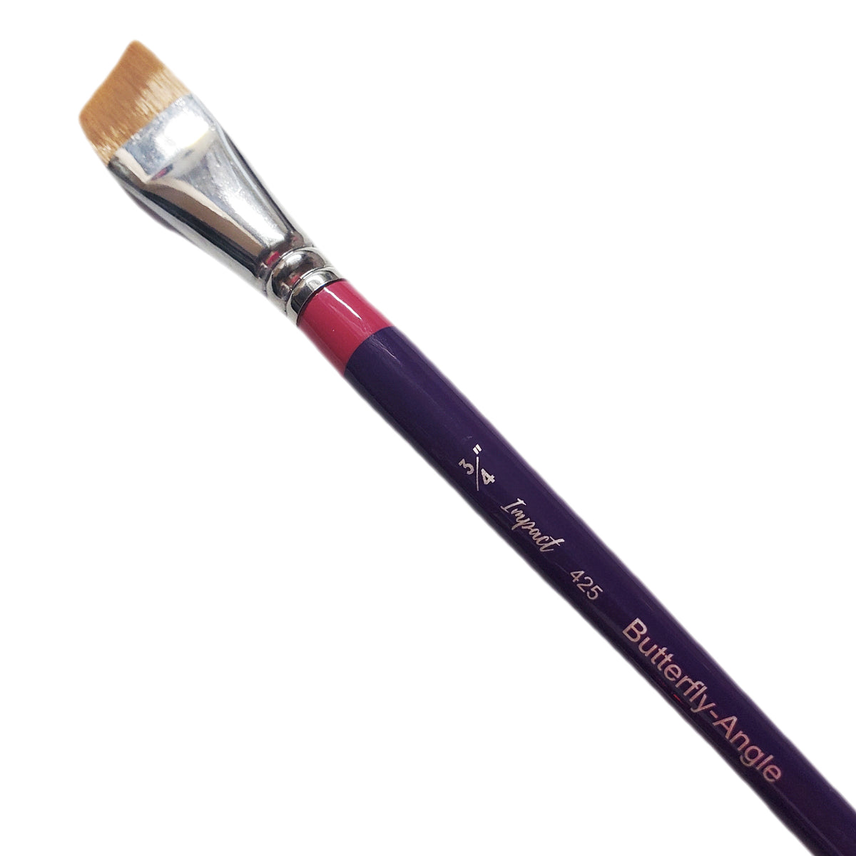 Impact Angle (425) Face Painting Brush - Butterfly (3/4&quot;), Standard Bristle Length