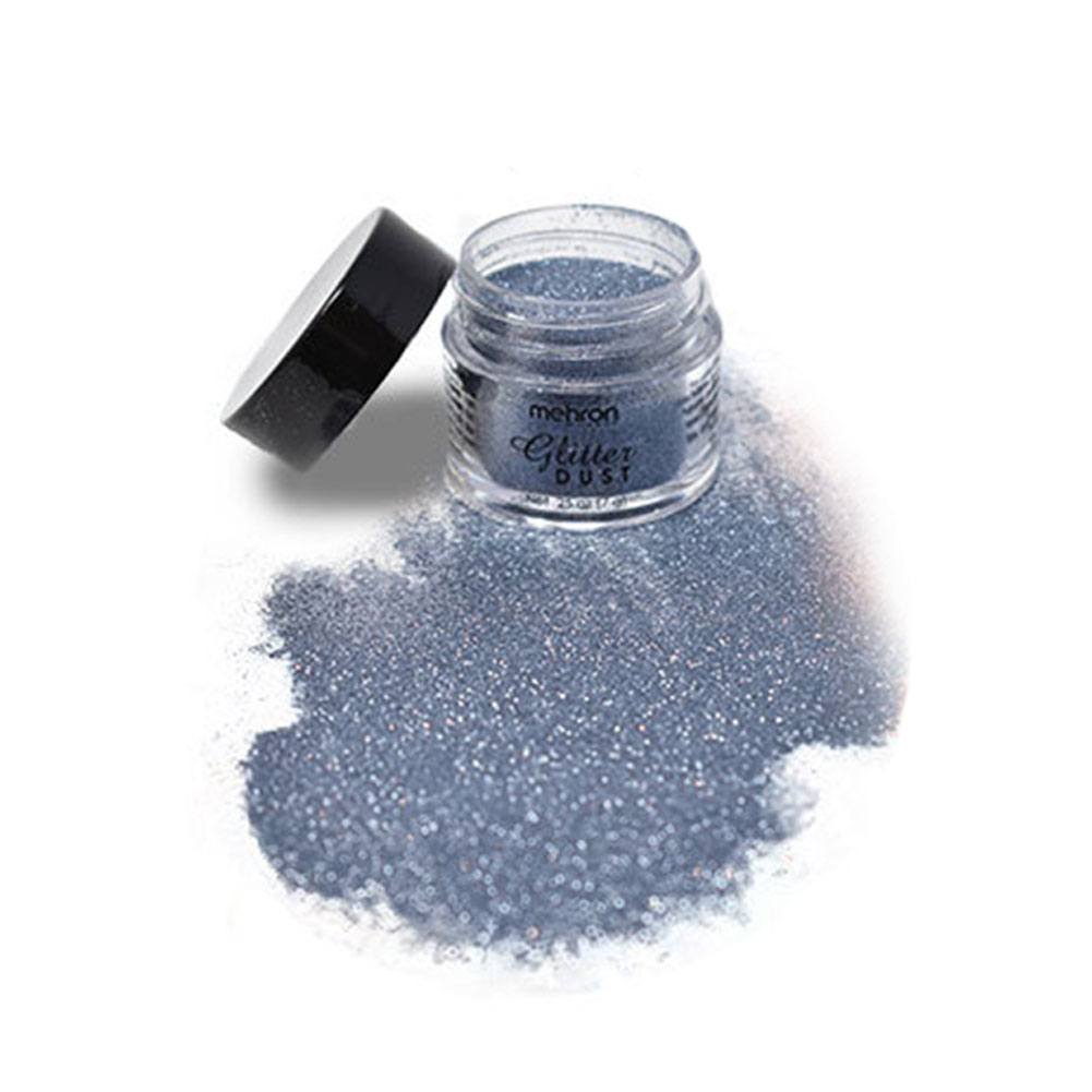 Mehron Glitter Dust - Gun Metal (0.25 oz/7 gm)