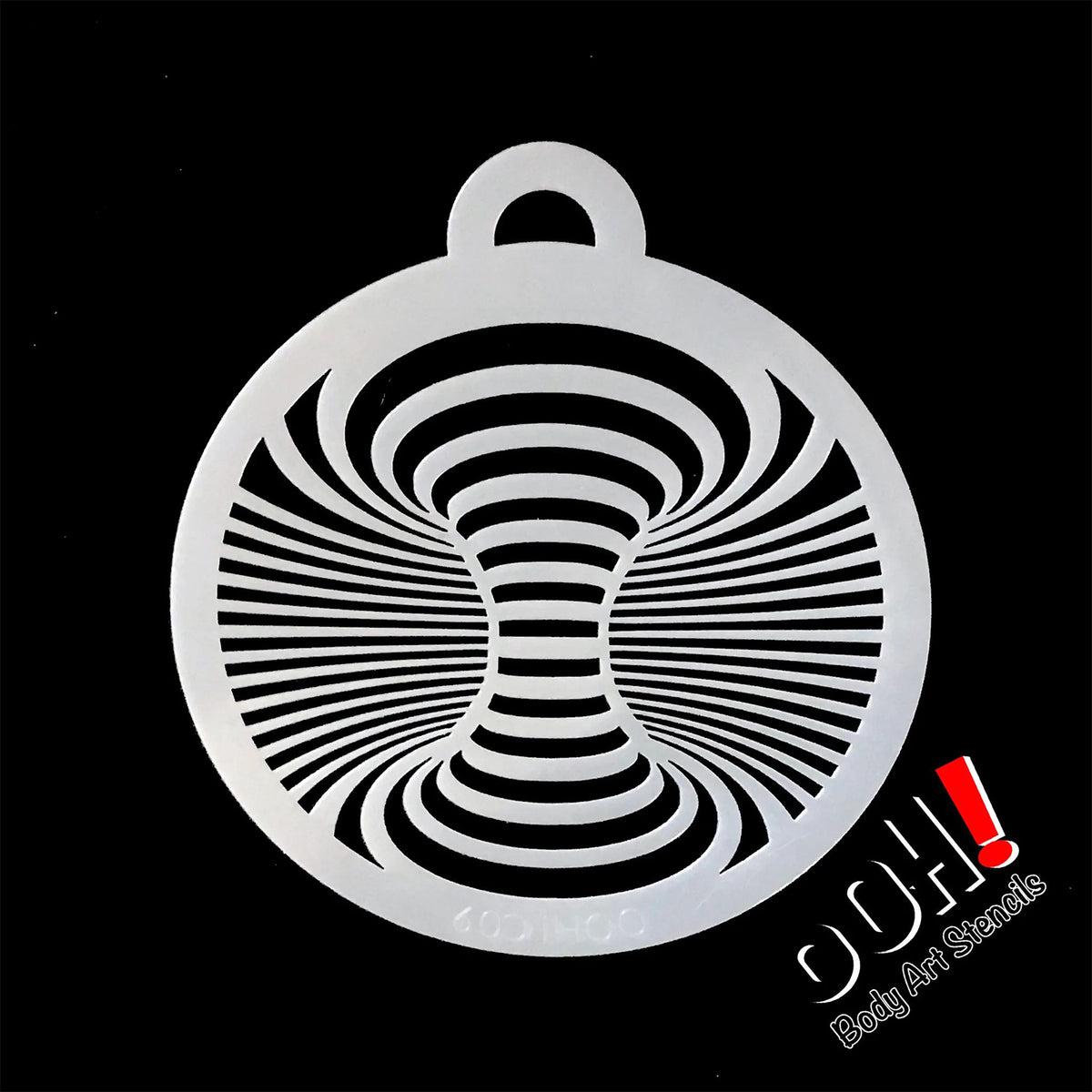 Ooh! Flip Stencil - Optical Illusion Swirl