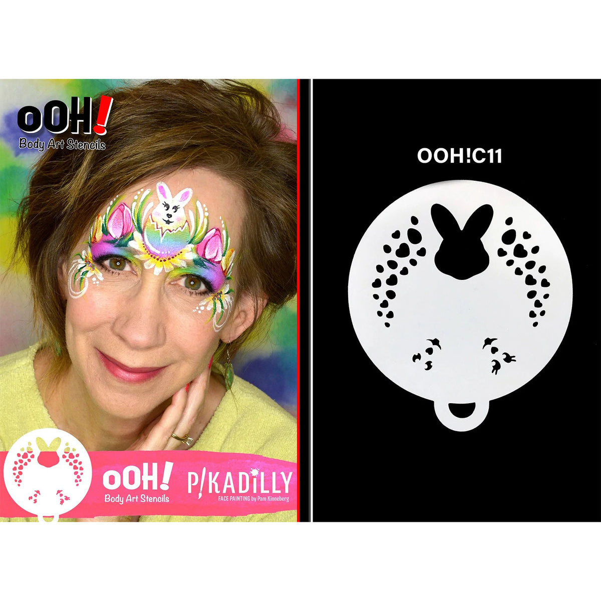 Ooh! Flip Stencil - Easter Bunny