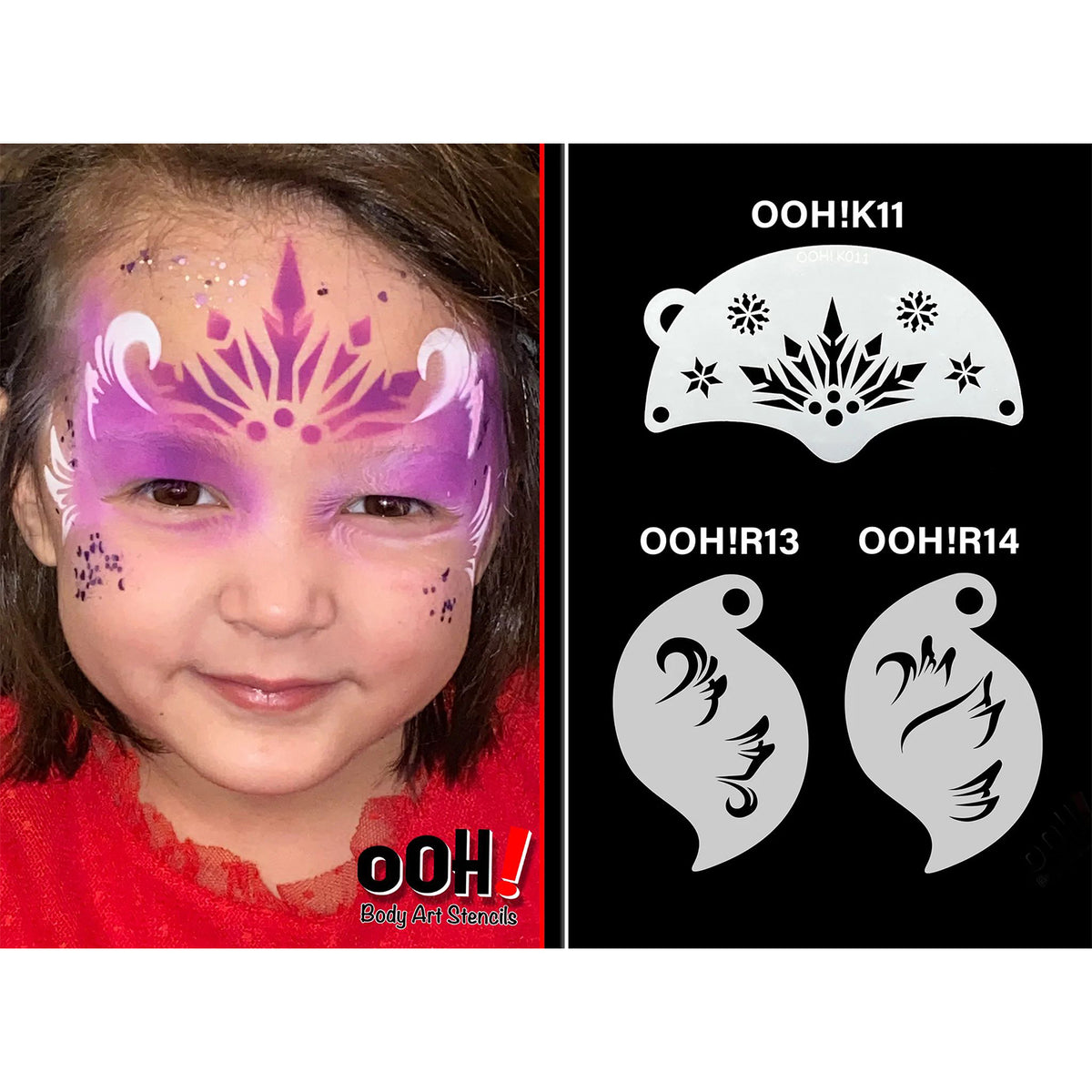 Ooh! Mask Stencil - Snowflake Queen