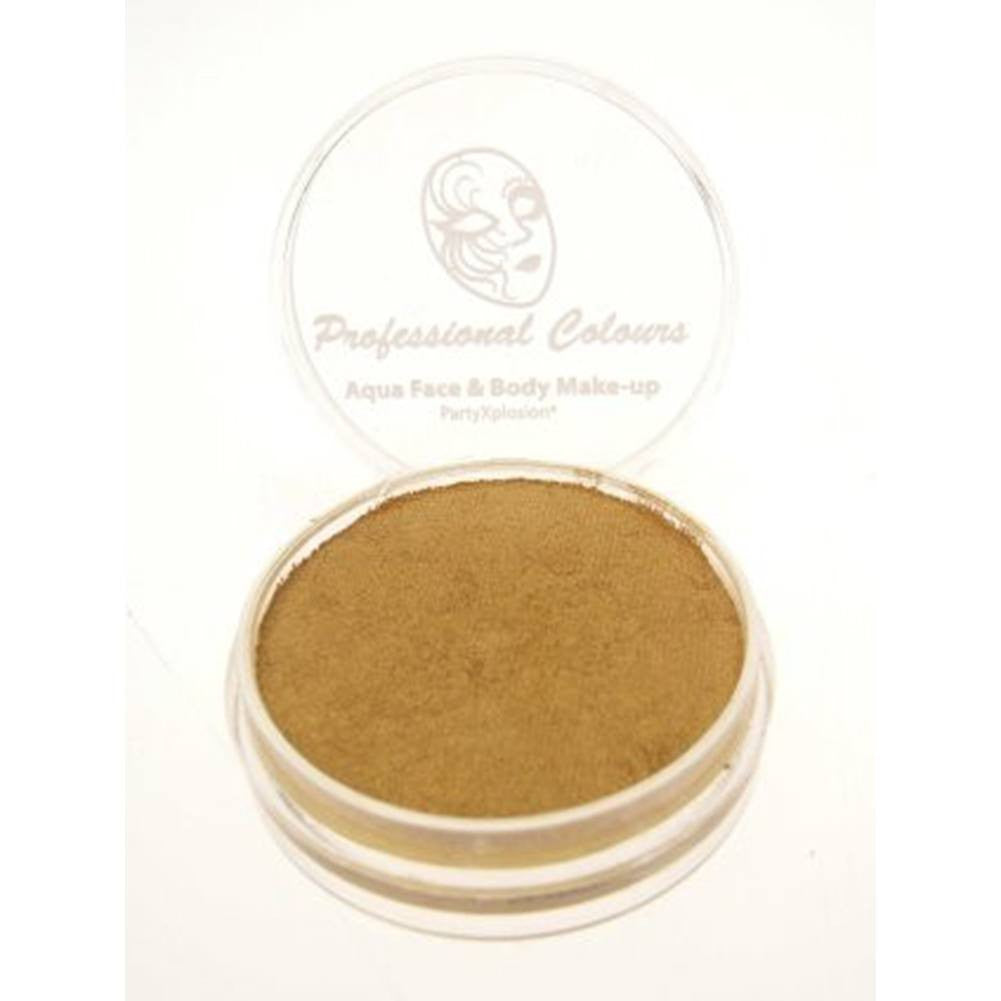 PartyXplosion Gold Aqua Face Paints - Pearl Gold (30 gm)