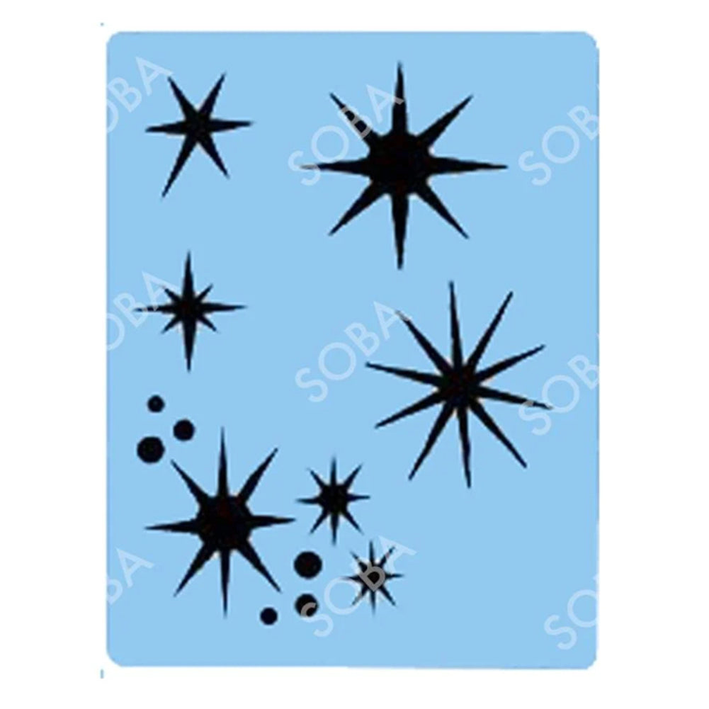 SOBA Quick EZ Face Painting Stencil - Star Burst