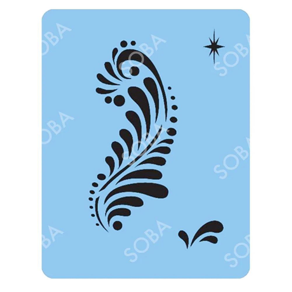 SOBA Quick EZ Face Painting Stencil - Leaf