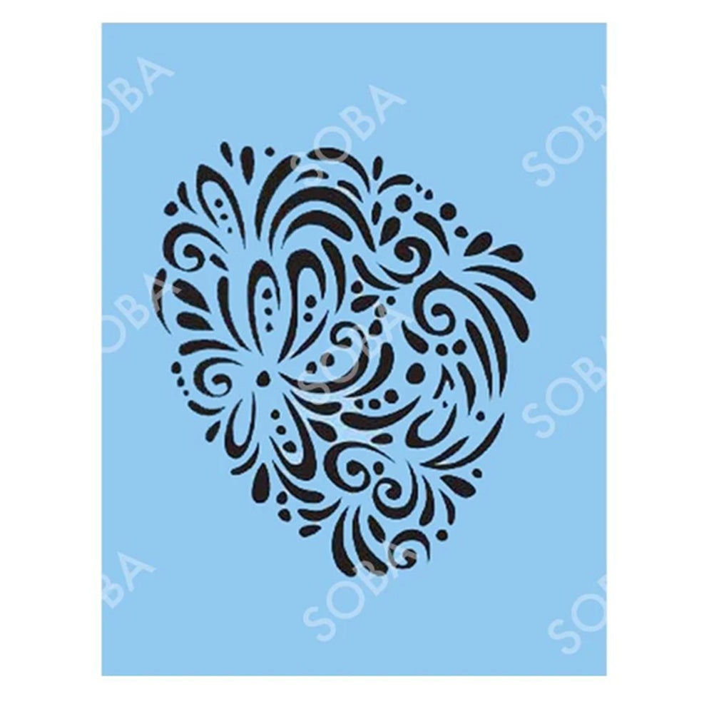 SOBA Quick EZ Face Painting Stencil - Doily