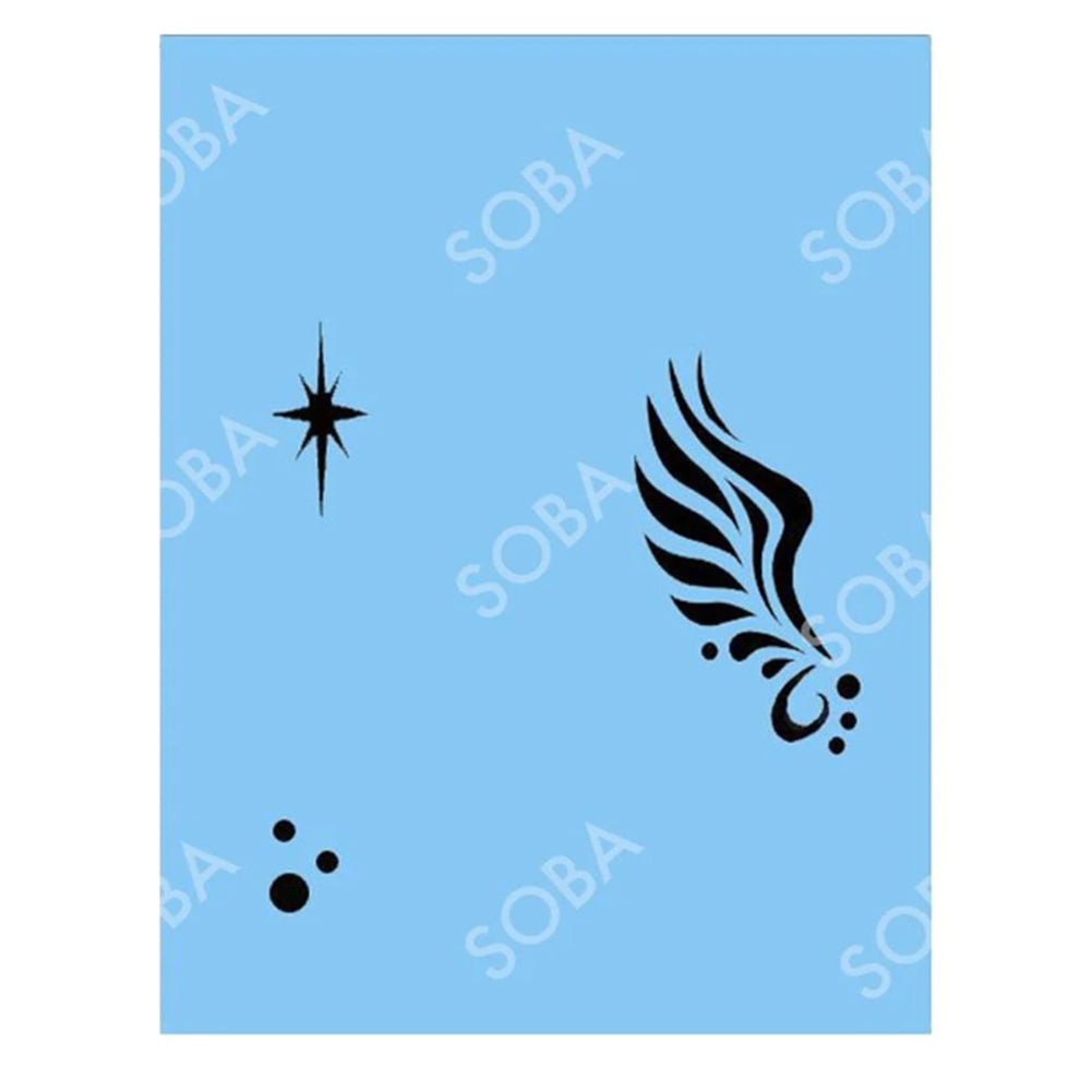 SOBA Quick EZ Face Painting Stencil - Mini Wing