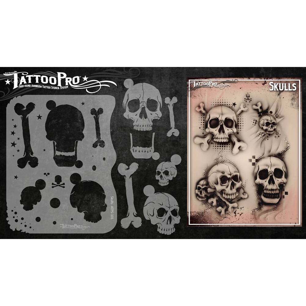 Tattoo Pro Series 1 Stencils - Skulls