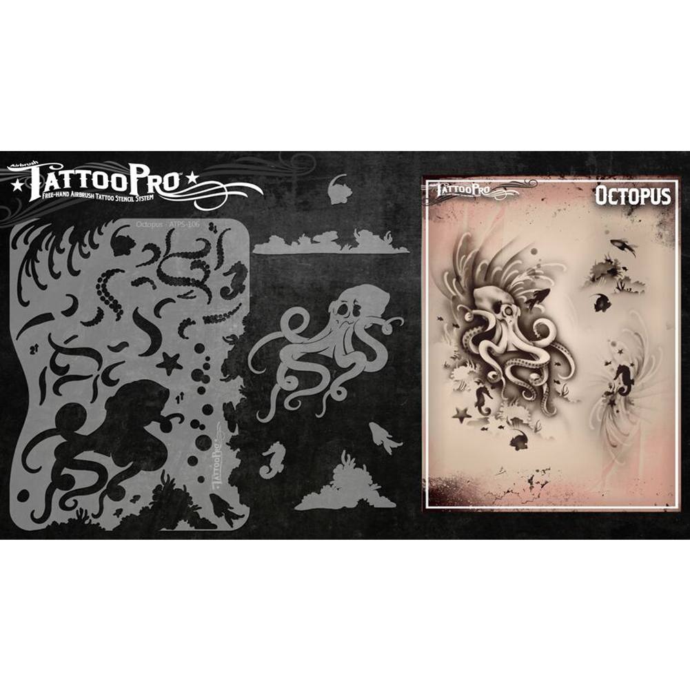 Tattoo Pro Series 1 Stencils - Octopus