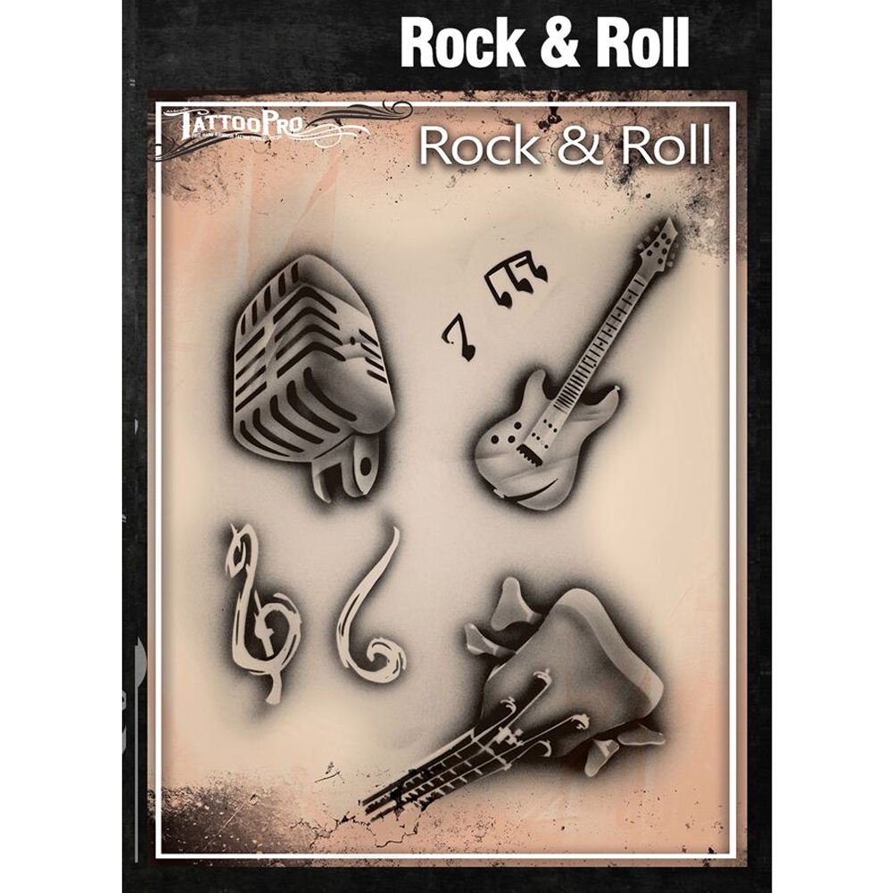 Tattoo Pro Series 2 Stencils - Rock And Roll