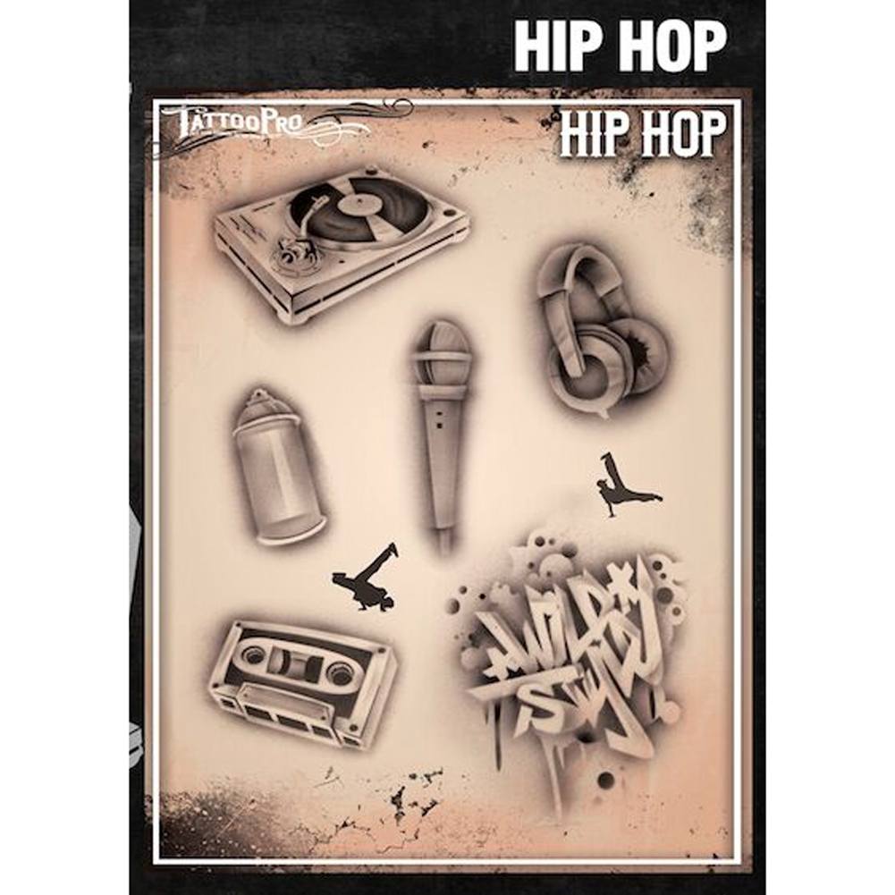 Tattoo Pro Series 3 Stencils - Hip Hop