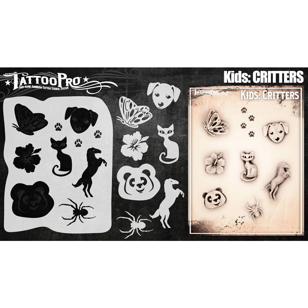 Tattoo Pro Kids Series Stencils - Critters