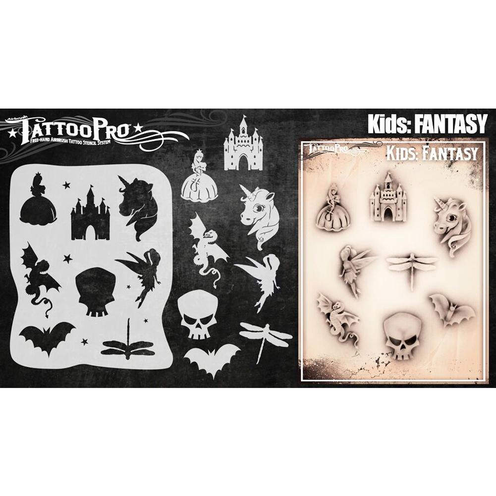 Tattoo Pro Kids Series Stencils - Fantasy